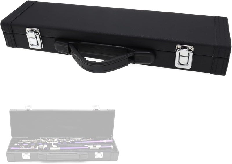 Cheerock Hard Wooden Flute Case - Portable PU Leather, Universal 16 Hole, Perfect for Beginners & Students - Image 1